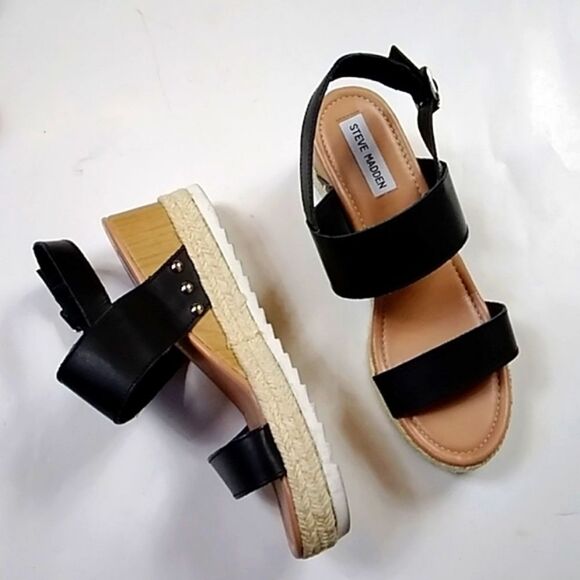 STEVE MADDEN WOMEN SANDALS SIZE 9M SHOES - Picture 1 of 9